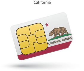 Сим карта США штат Калифорния для приема СМС